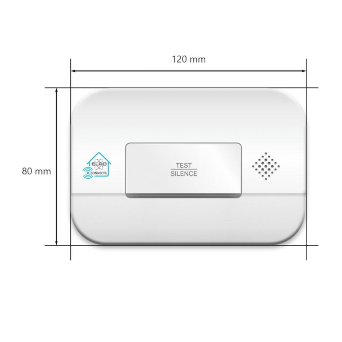 Draadloos Koppelbare Koolmonoxidemelder | 10 Jaar Sensor | Voldoet aan Europese norm EN50291 (FC4902R)