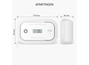 Koolmonoxidemelder met 10-jarige sensor en display (FC5003)