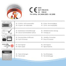 Kids Rookmelder Brandweerman met 10 jaar batterij (FS8110)