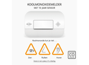 Koolmonoxidemelder - 10 jaar sensor (FC2702)