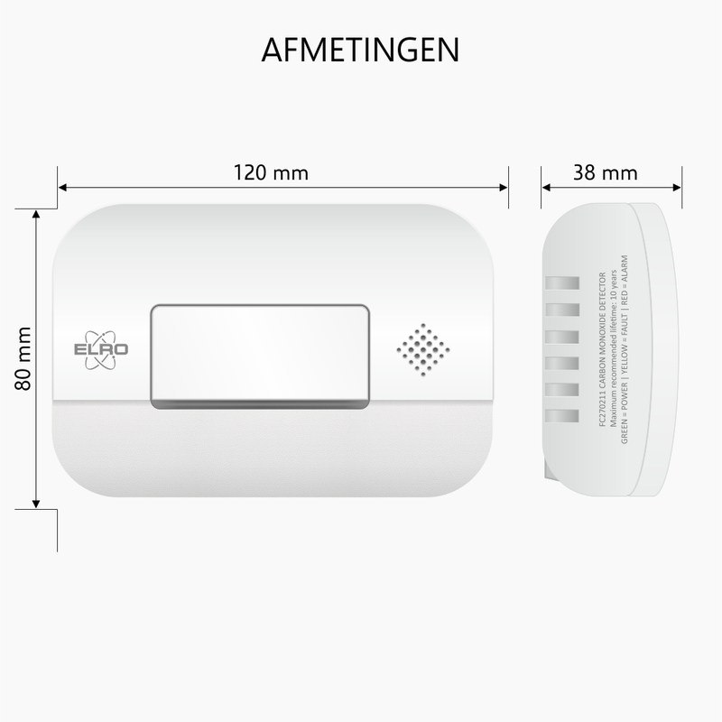 Brandpreventieset start – 2x Rookmelder, 1x CO melder (FF1840)