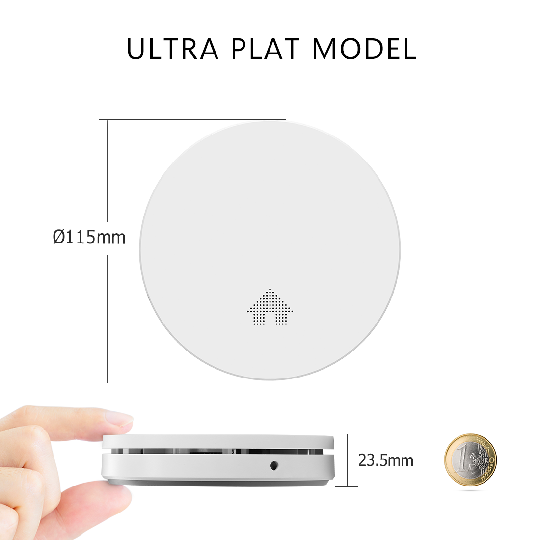 Ultra dunne rookmelder met lithium batterij Ultra dunne rookmelder met lithium batterij