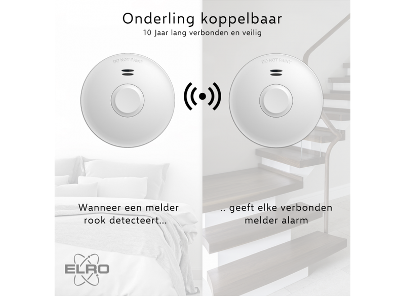 Koppelbare Rookmelder met 10 jaar batterij (FZ5010R)