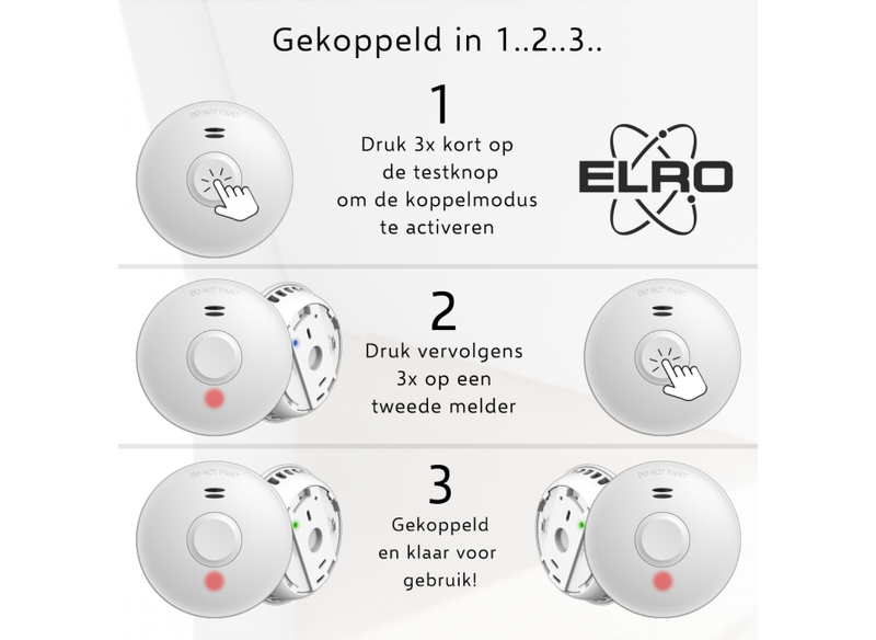 Koppelbare Rookmelder met 10 jaar batterij (FZ5010R)