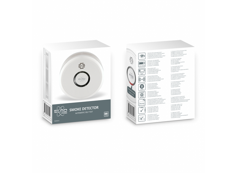 ELRO Pro Design rookmelder met automatische zelftest en 10 jaar batterij (PS4910)